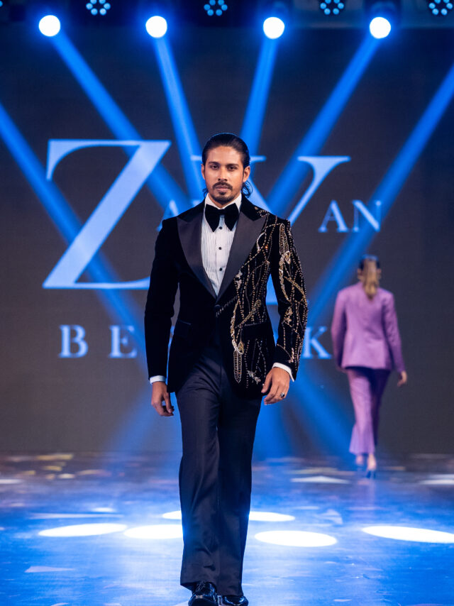 Bespoke Black Tuxedo – Hand Embroidered Detail
